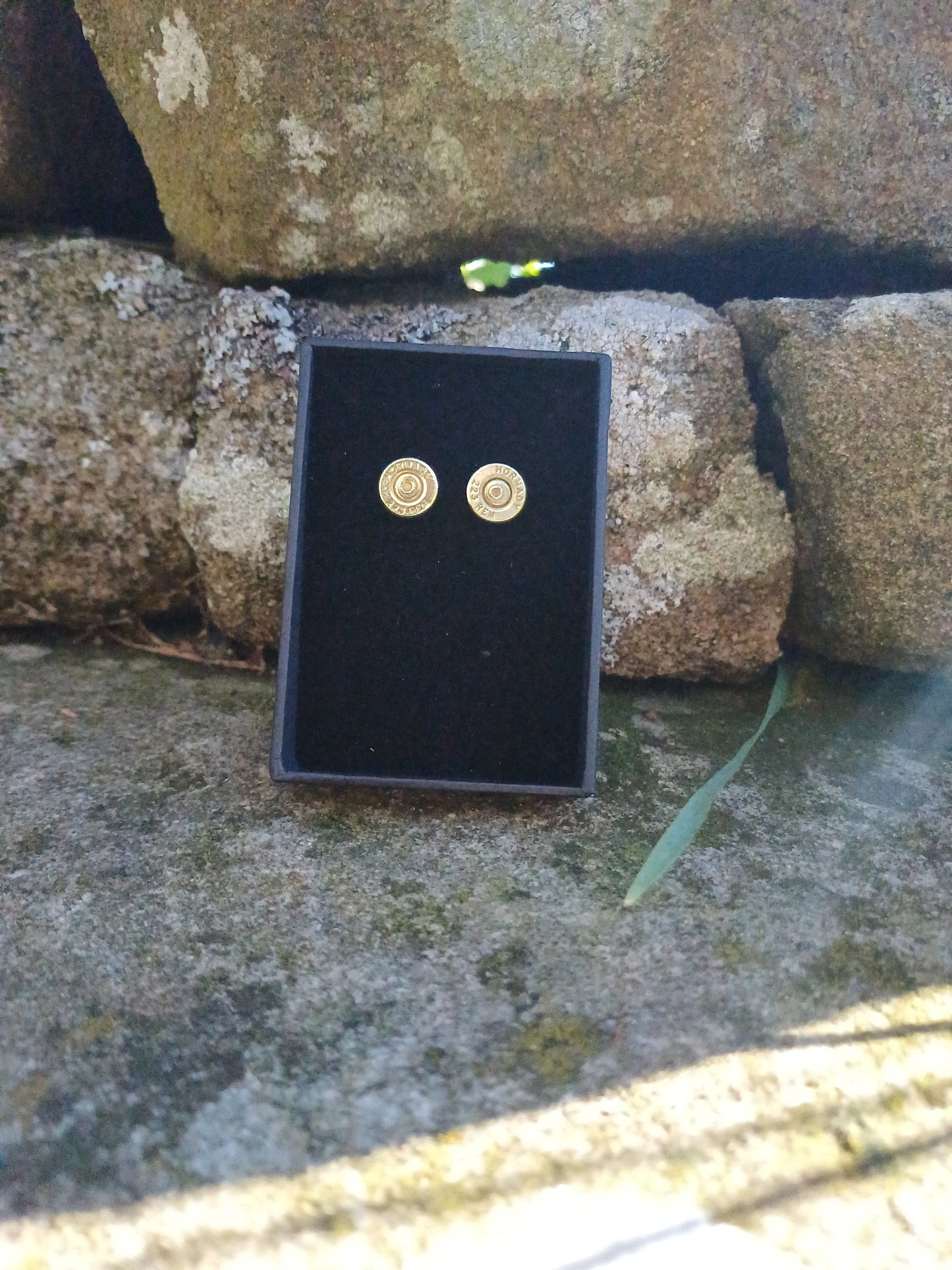Copper and Brass Ear Studs