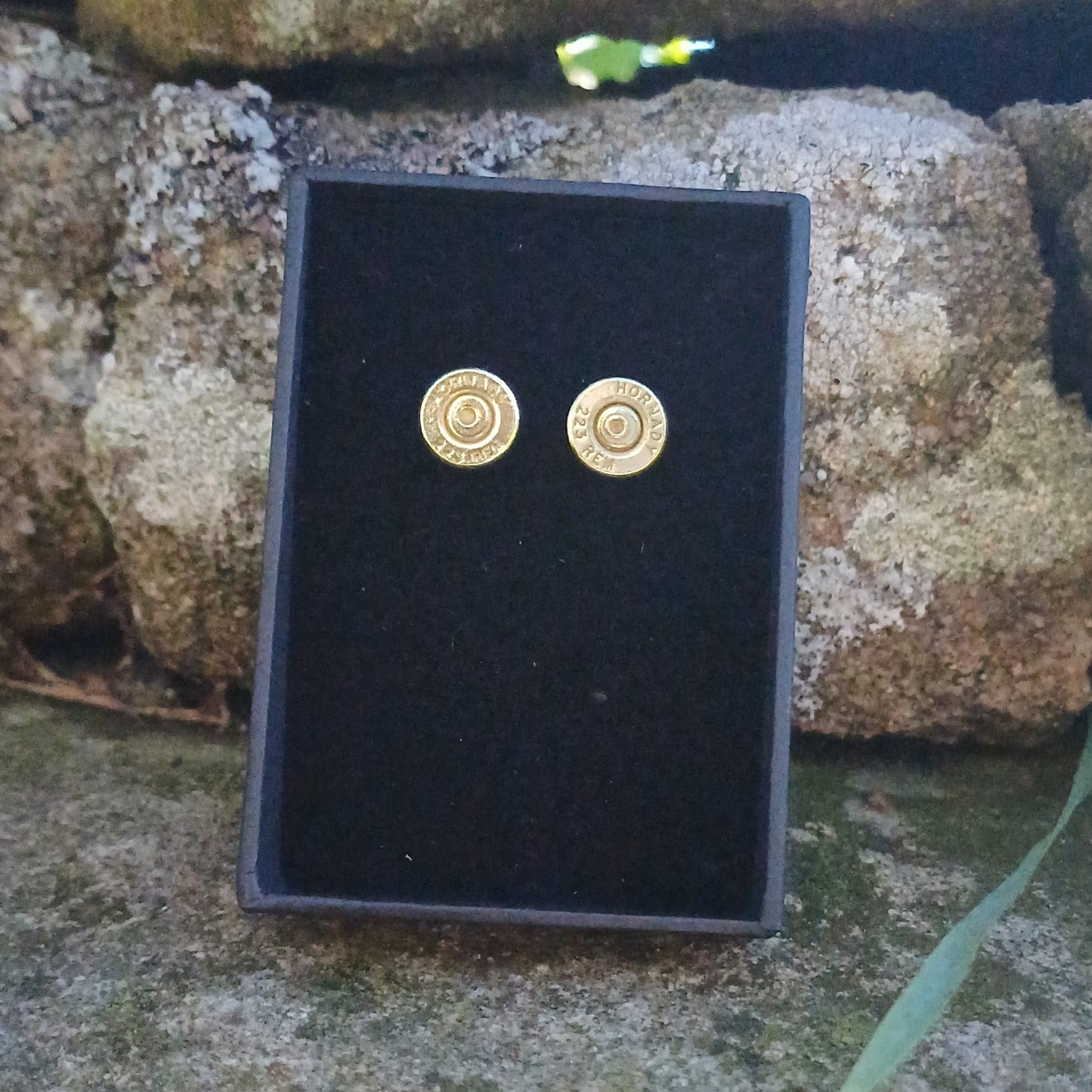 Copper and Brass Ear Studs