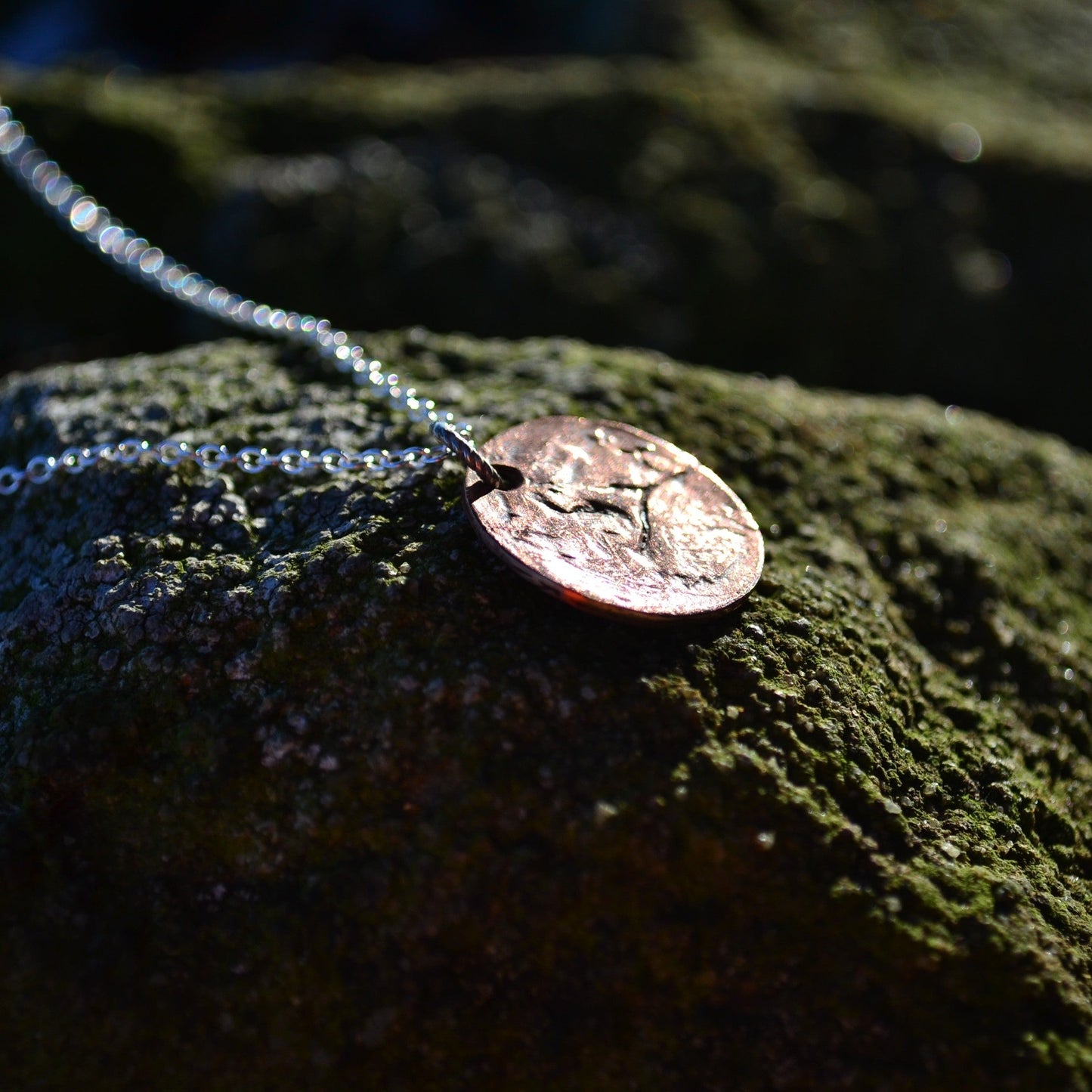 Enamel Pendant Necklace. Colourful Enamel Disc Necklaces.