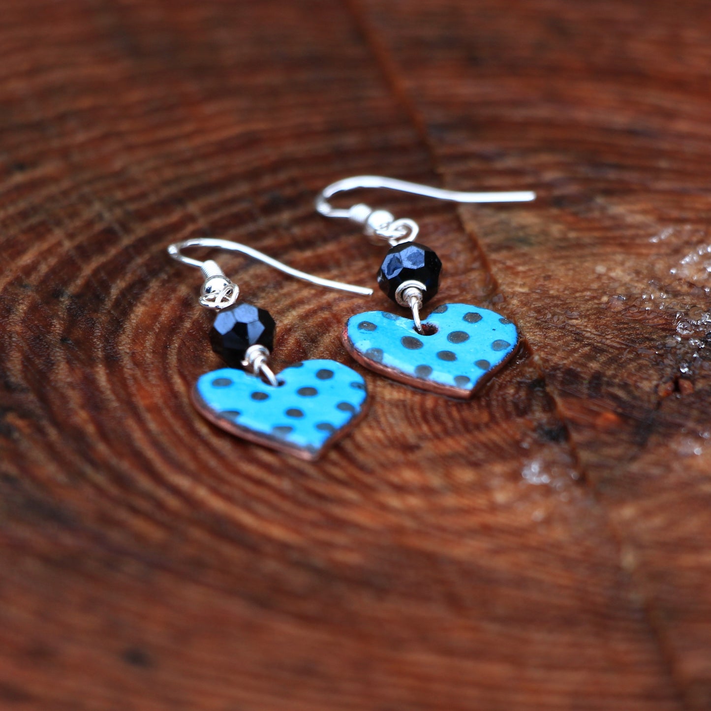 Colourful Polka Dot Dangle Earrings