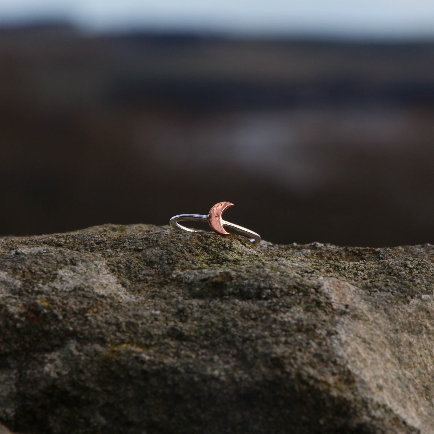 Handmade Silver Ring - Heart, Star, Moon Charm