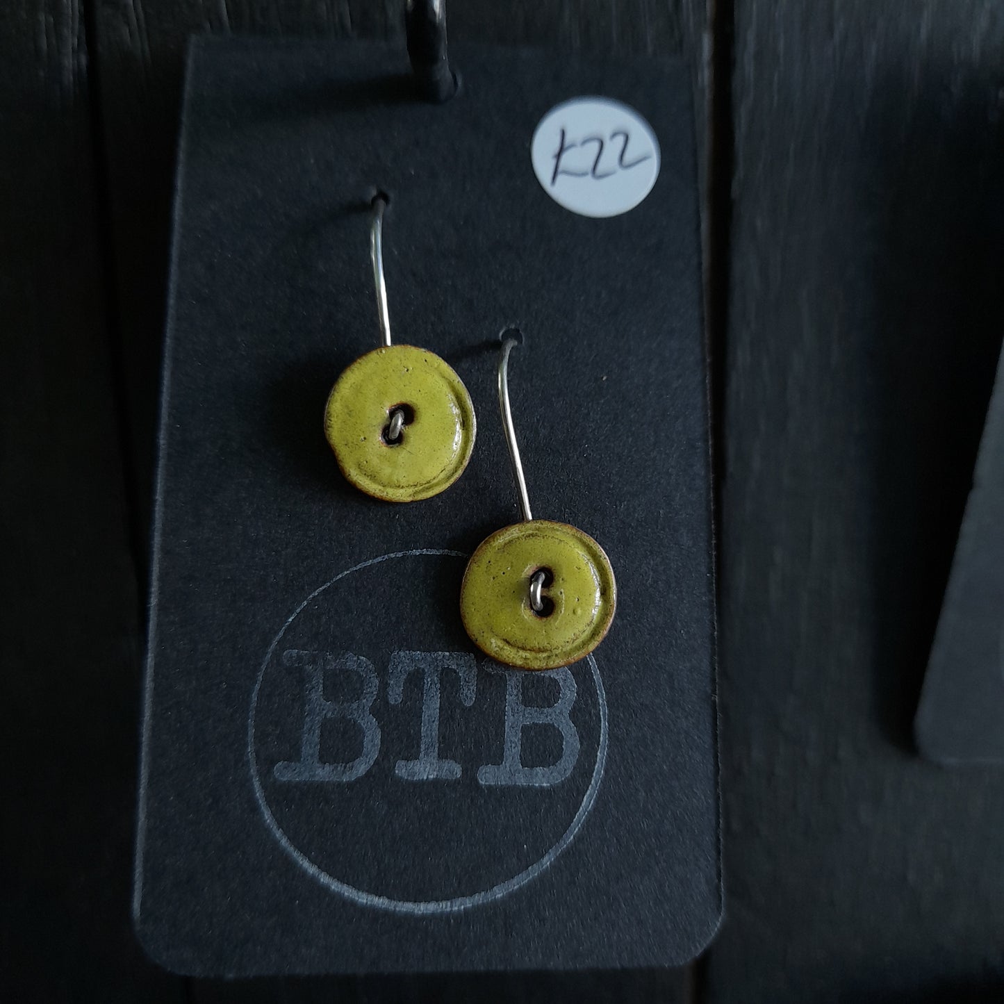 Colourful Handmade Button Earrings