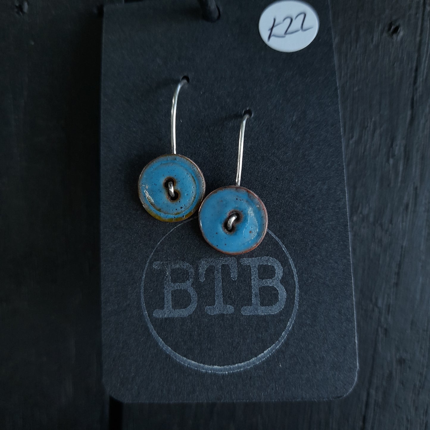 Colourful Handmade Button Earrings