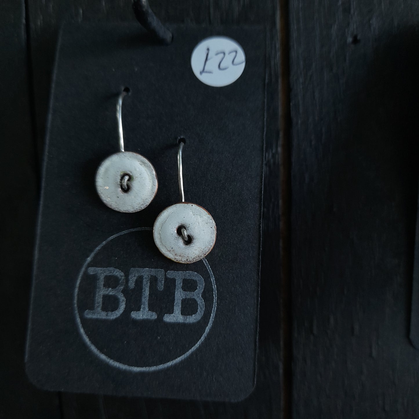 Colourful Handmade Button Earrings