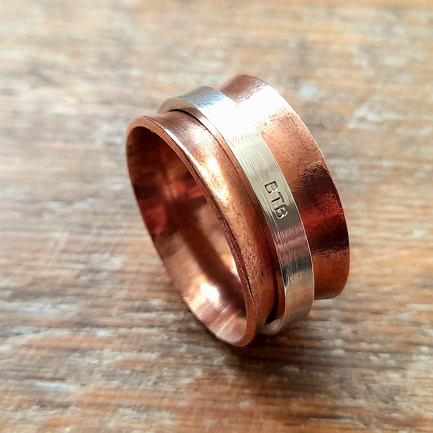 Copper and Mixed Metal Spinner Rings