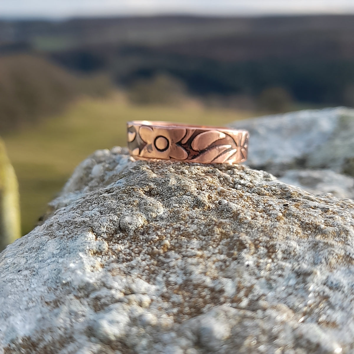 Original Textured Copper Ring – Beyond the Byre Jewellery