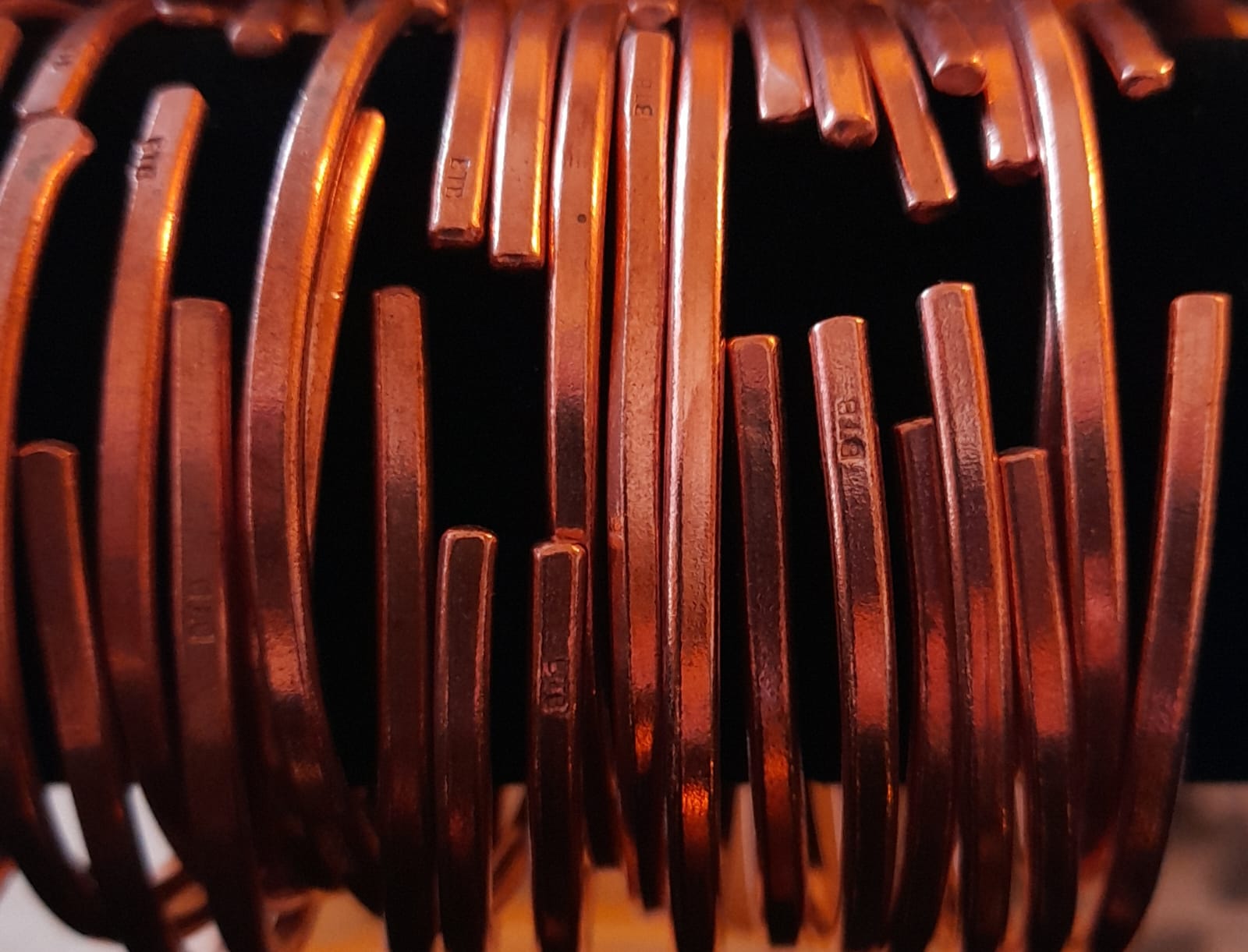 Copper Bangle Material Handmade Copper Adjustable Torque Unisex Bangles. – Beyond the Byre ...