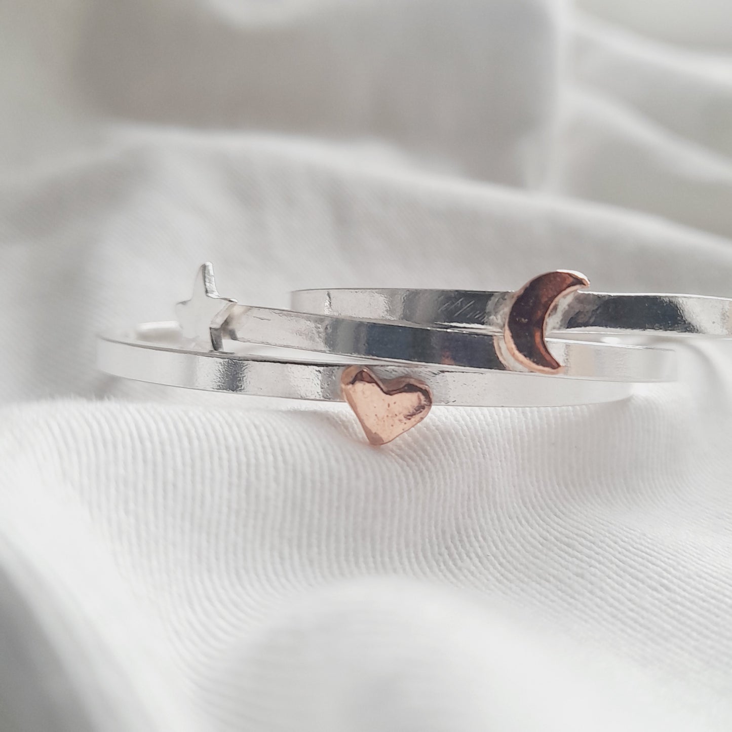 Handmade Silver Personalised Bangles