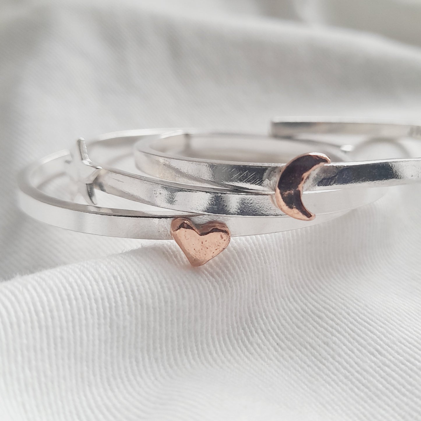 Handmade Silver Personalised Bangles