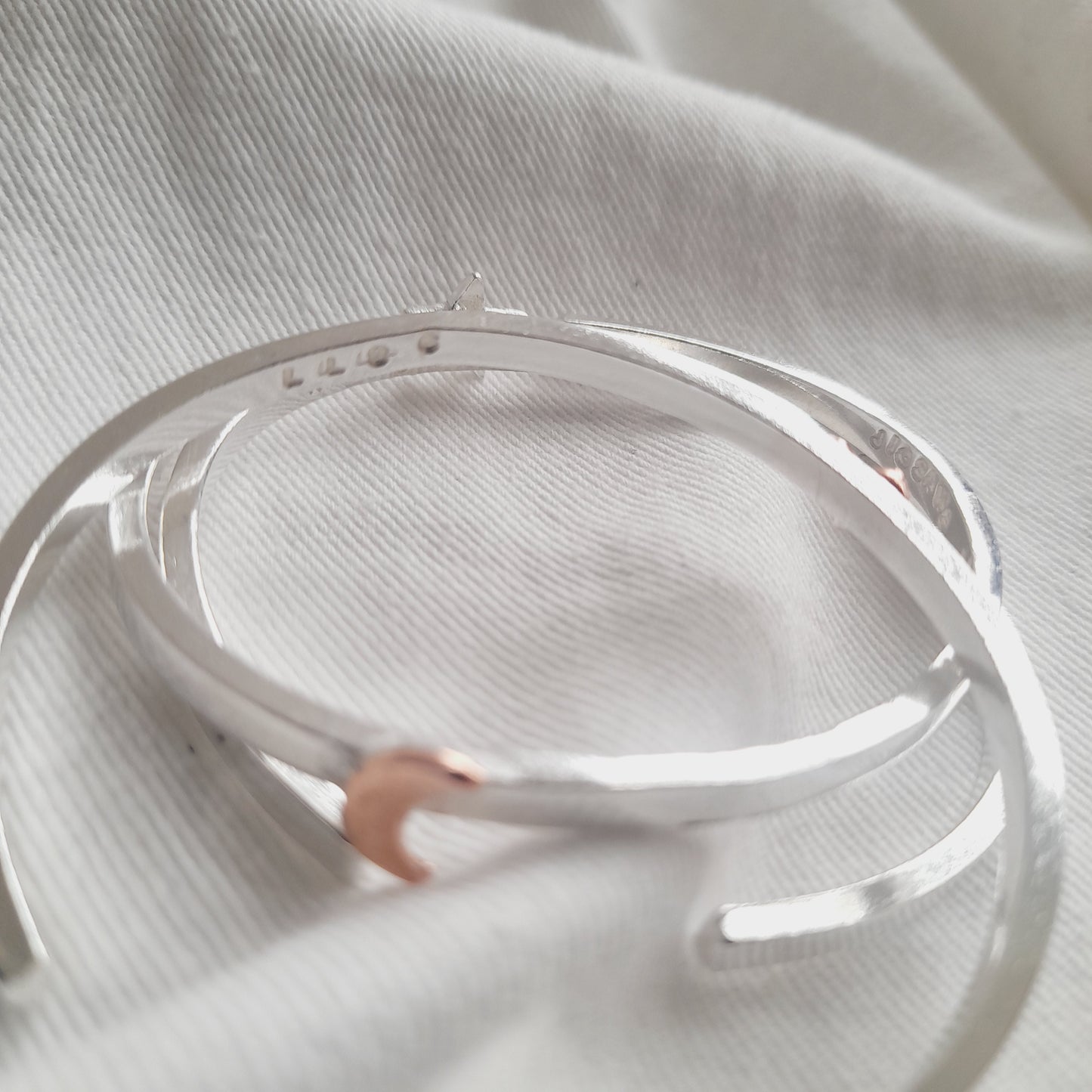Handmade Silver Personalised Bangles