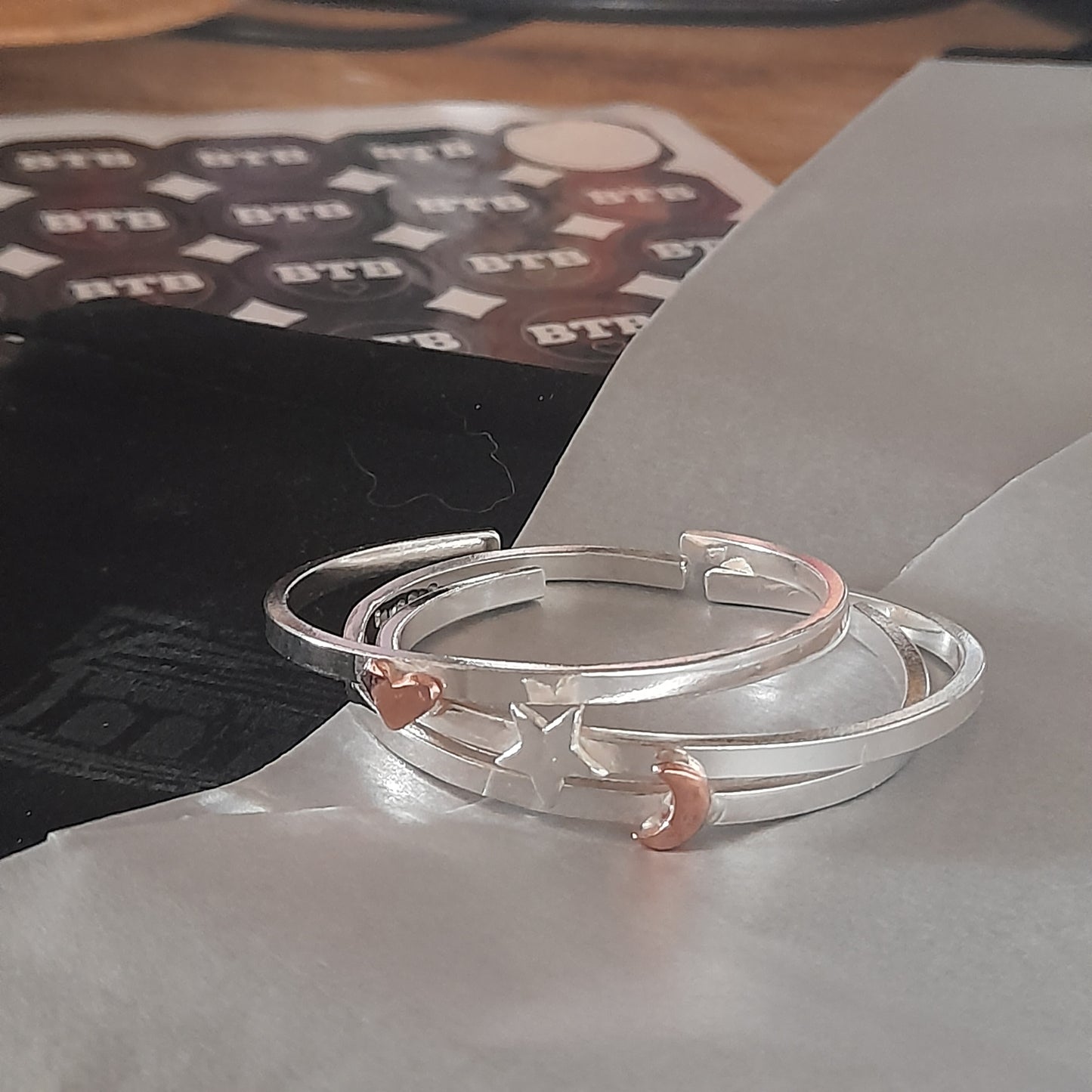 Handmade Silver Personalised Bangles