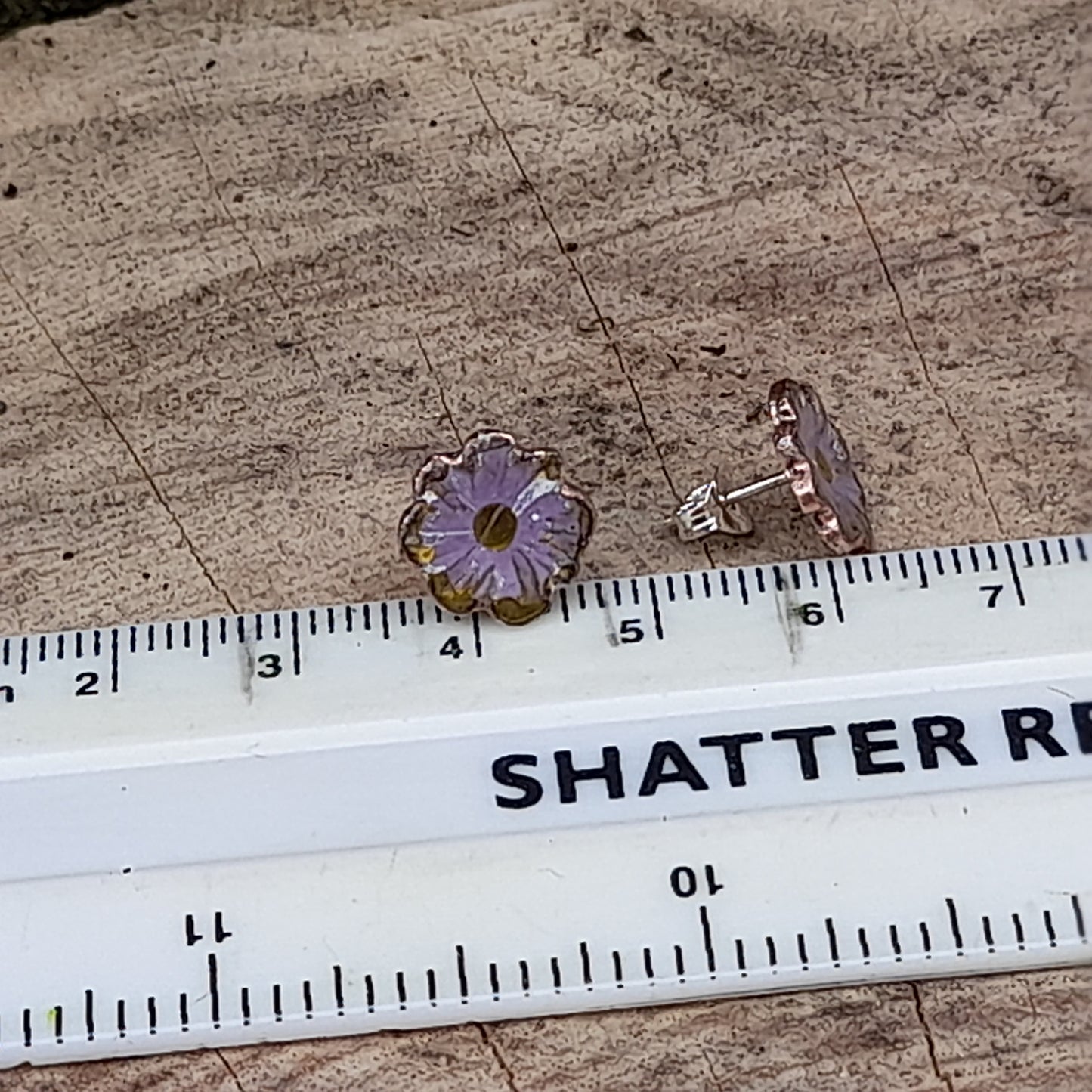 Enamel Flower Stud Earrings. Colourful Handmade Floral Stud Earrings. Floral Ear Studs