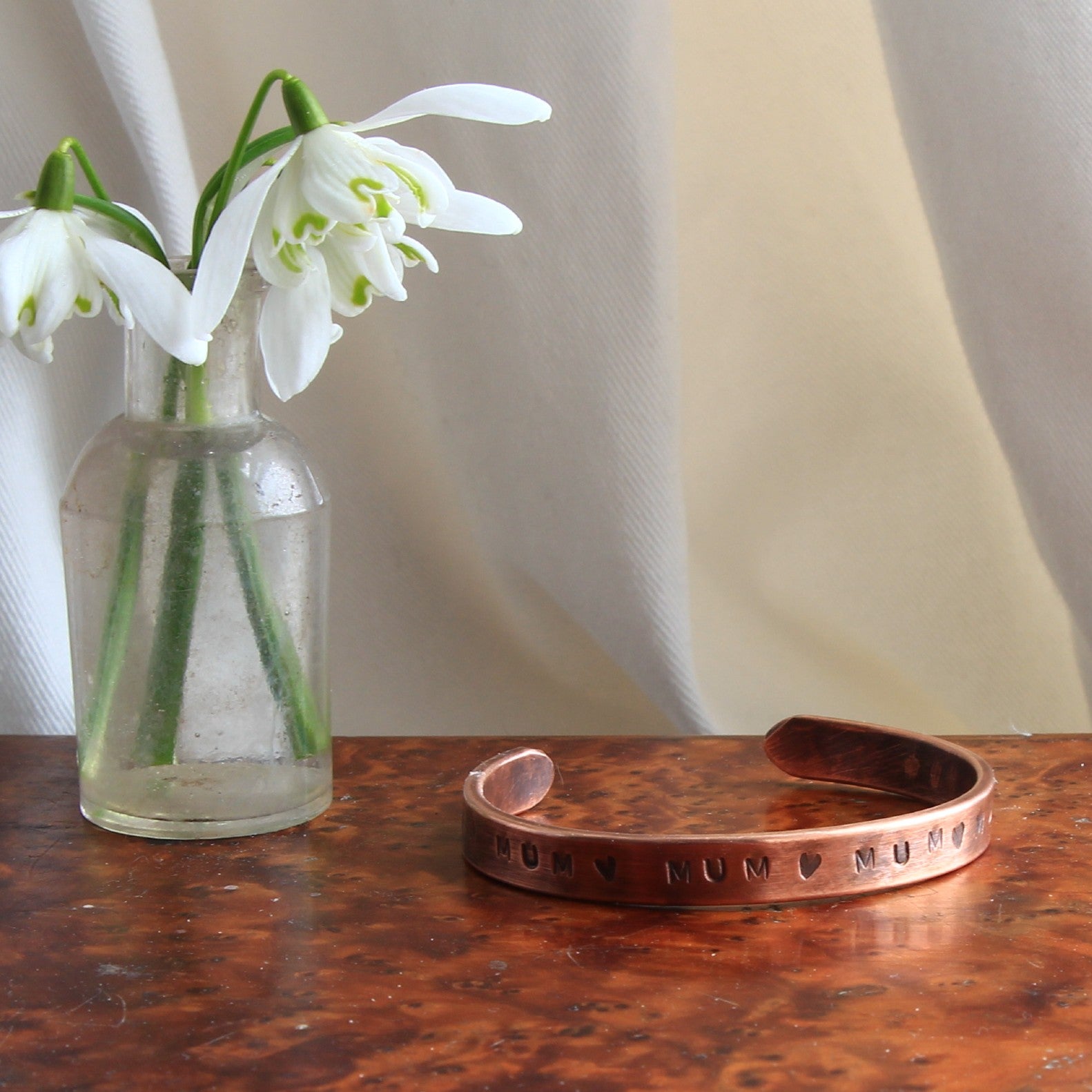 Mens personalised copper bracelet on sale